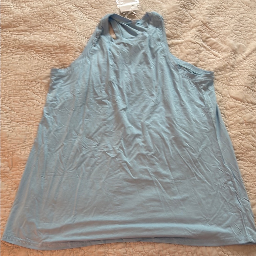 Women's Light Blue Sleeveless Top